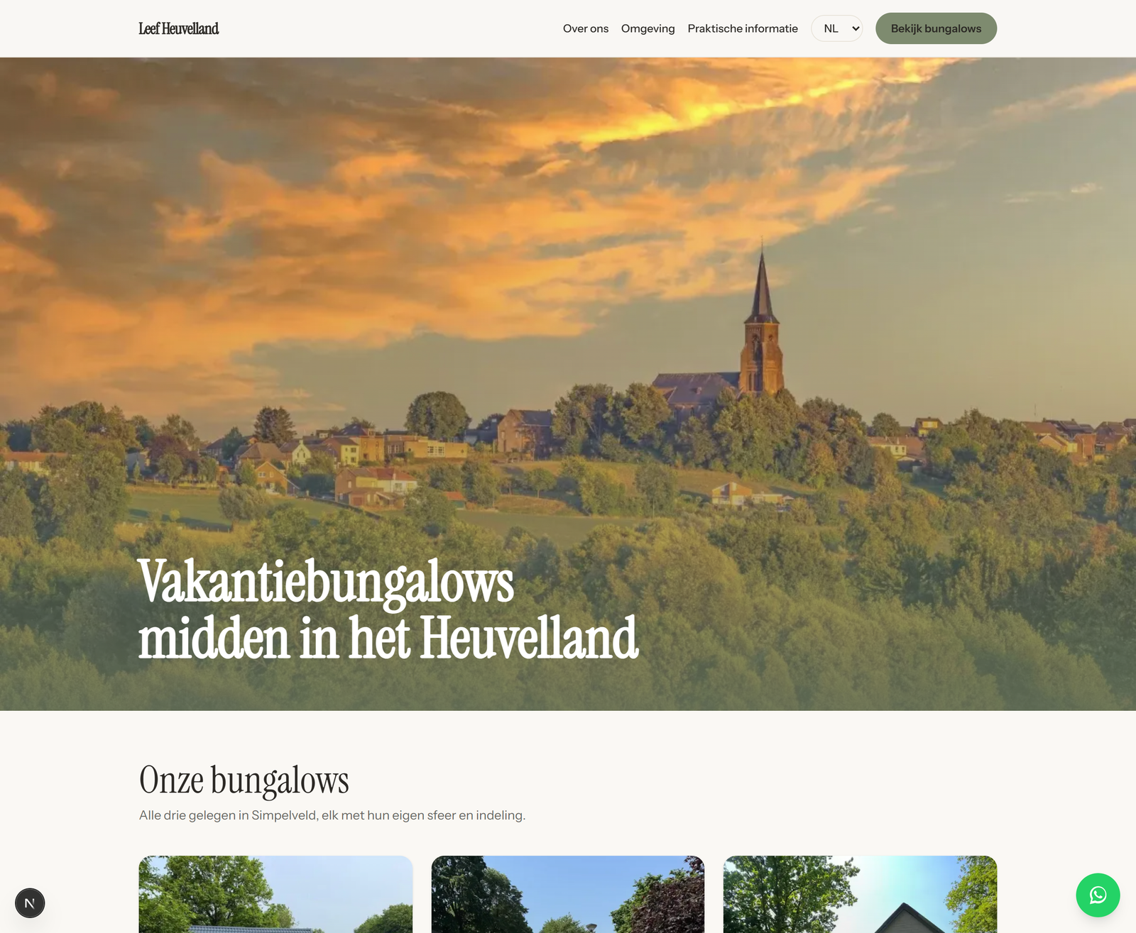 Website met boekingssysteem voor vakantieverhuur